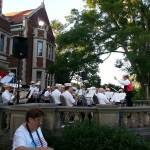 The New Canaan Community Band playing for the Fourth