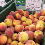 Last of the season peaches at the Gazey Bros farm stand
