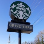 The iconic Starbucks sign