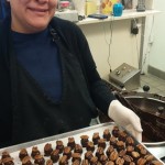 Carmina Polanio with the finished truffles