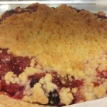 Cherry pie with strusel topping