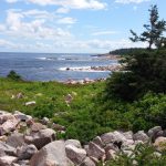 The rugged coast along the Cabot Trail